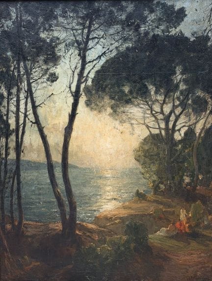 Paul CHARAVEL (1877-1961)
Paysage côtier au crépus