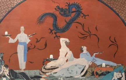 Georges BARBIER (1882-1932)
En la tienda de amapol