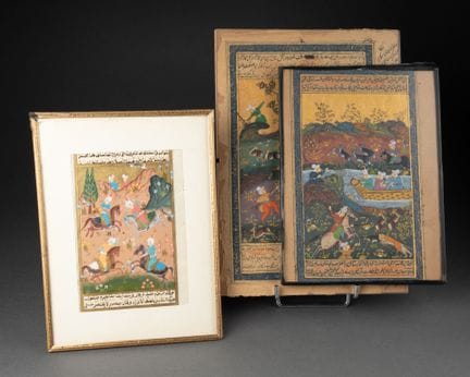 Trois miniatures persanes modernes