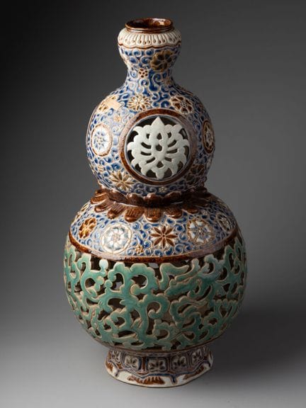 VIETNAM - XXe siècle
VASE 
Grès émaillé 
Fours de 