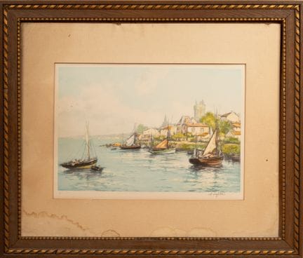 Alphonse LAFITTE (1863-1936)
Vue côtière 
Estampe 