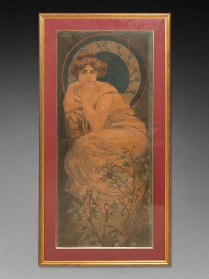 Alphonse MUCHA (1860-1939), d'après
La Topaze, 190