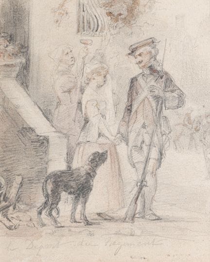 Ecole FRANCAISE du XIXe siècle
Le départ du régime