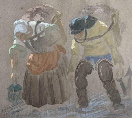 Vicente GIL FRANCO (1898-1959)
Pêcheurs à Boulogne