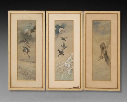 JAPON - Période MEIJI (1868-1912)
Corbeaux, oies s