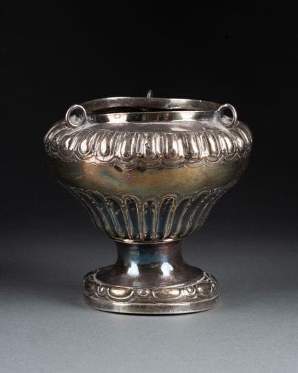 Part of a CENSOIR with gadroon decoration 
Chased 
