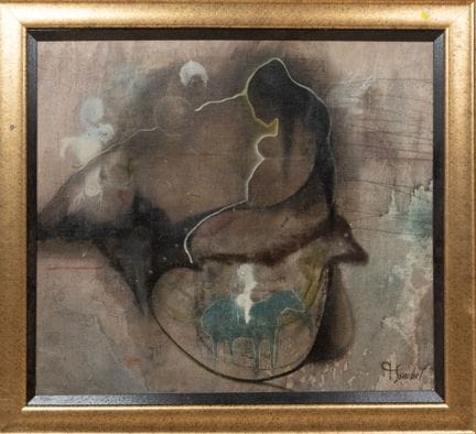 Thomas C. STROBEL (1931-2001) 
Maternité au mouton