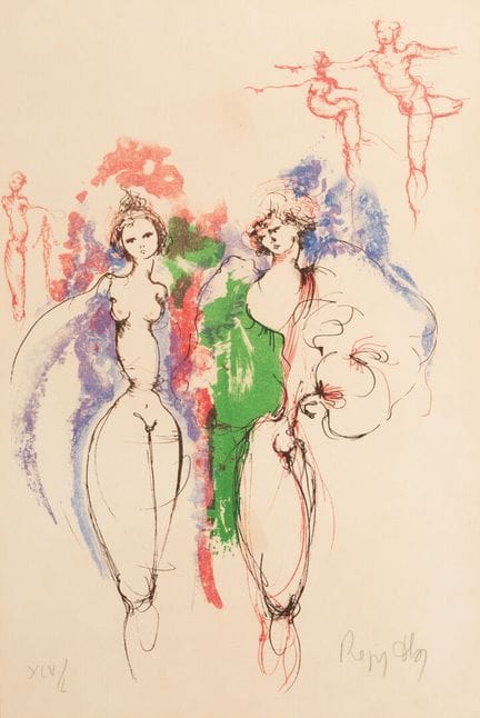 Ecole MODERNE 
Sujet surréaliste 
Lithographie