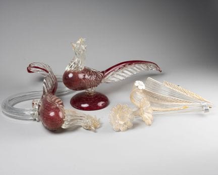 MURANO, Italy—20th century
Lot consisting of two r