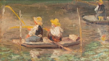 Georges GARELLE (XXe siècle), attribué à
Pêcheurs 