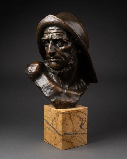 Johannes DOMMISSE (1878-1955) 
Pêcheur 
Terre cuit