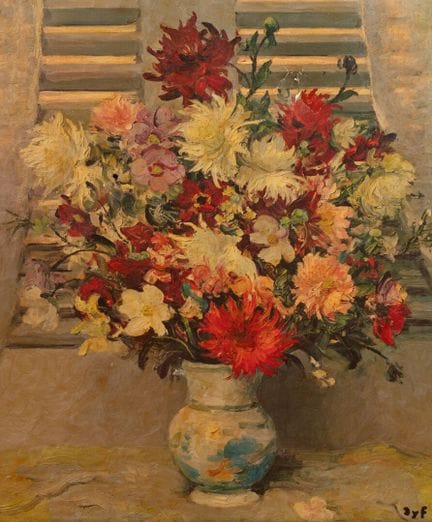 Marcel DYF (1899-1985)
Bouquet de fleurs 
Procédé 
