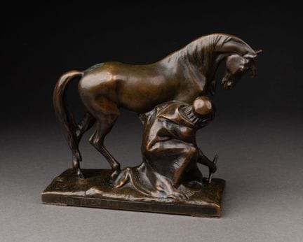 Victor PETER (1840-1918)
Deux amis 
Epreuve en bro