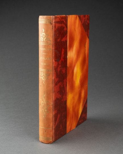 BAUDELAIRE, Charles 
Les Fleurs du Mal 
In-8, half