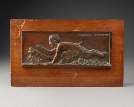 Georges CROUZAT (1904-1976)
Faune chassant 
Epreuv