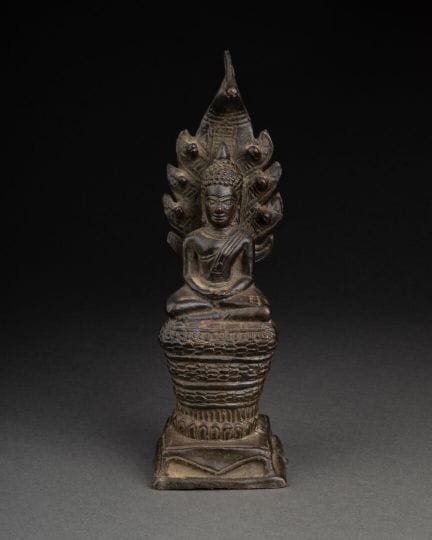 CHINE - XIXème siècle 
BOUDDHA esquissant le dhyān