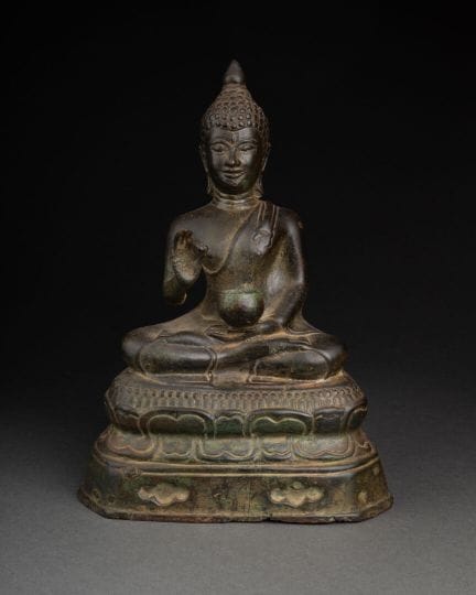 CHINE - XIXèm siècle 
BOUDDHA esquissant le Vitark