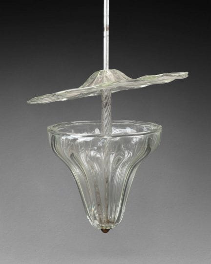 ITALIE - Vers 1970 
SUSPENSION de forme balustre, 