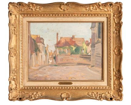 Paul CHARAVEL (1877-1961)
Vue urbaine 
Huile sur t