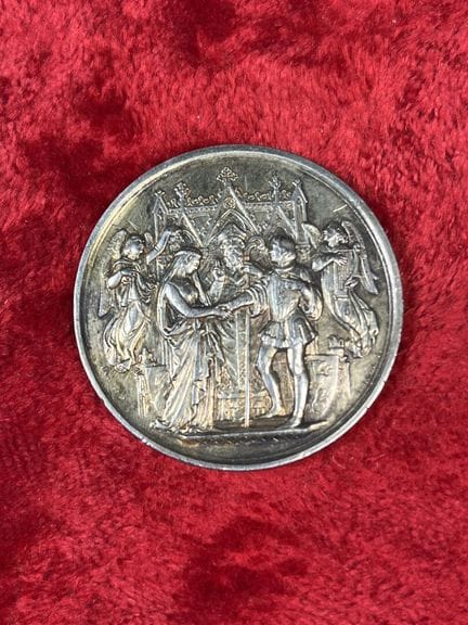 FRANCE — Médaille de mariage, bénédiction nuptiale