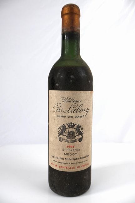 1瓶 1962年份科斯拉博里酒庄（CHÂTEAU COS LABORY）圣埃斯泰夫第五级庄（液位较低