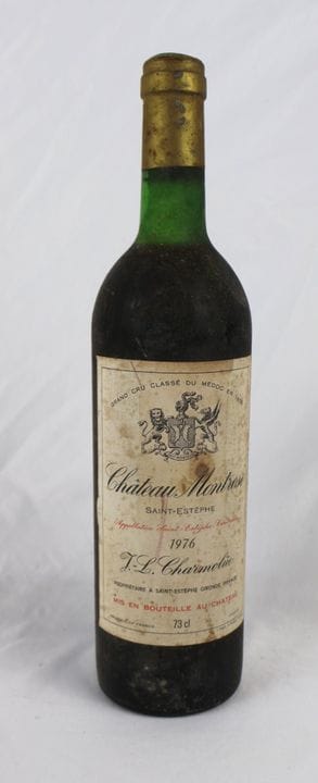 1瓶 1976年份 CHATEAU MONTROSE J.L Charmolüe
（有污渍）