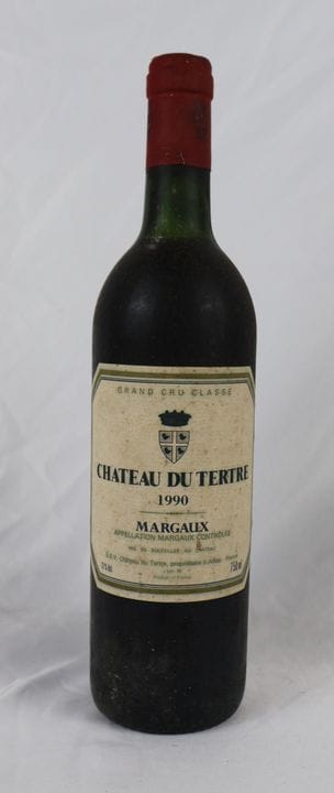 1瓶 1990年份 特尔特马戈酒庄（CHATEAU DU TERTRE MARGAUX）
（有污渍）