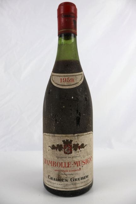 1瓶 1959年份尚博尔-穆西尼（CHAMBOLLE-MUSIGNY）查尔斯·格鲁伯（Charles