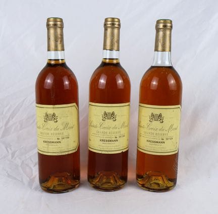 3瓶SAINTE-CROIX-DU-MONT“Grande Réserve”KRESSMANN葡萄酒