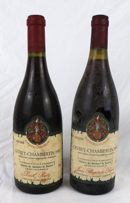 2瓶1992年和1994年份的格维雷-香贝丹（Gevrey-Chambertin）让-巴蒂斯特·贝约