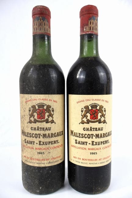 2瓶 1965年马莱斯科-圣埃克苏佩里酒庄（CHÂTEAU MALESCOT SAINT-EXUPÉ