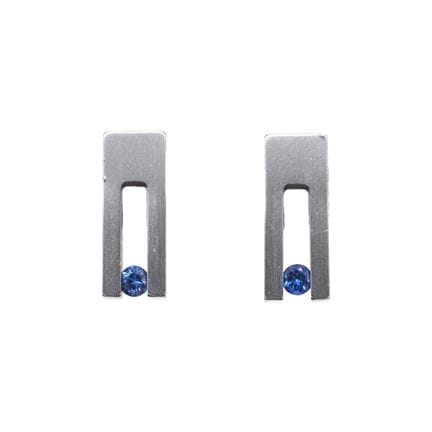 BOUCLES D'OREILLES modernes en titane serties de d