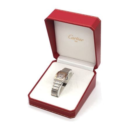 CARTIER. Santos Dumont ladies' watch. 1998.
Gold a