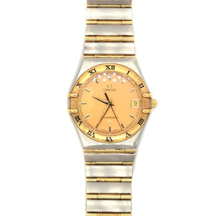 OMEGA. Constellation.
Round wristwatch.
Circa 1990
