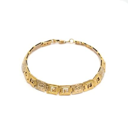 BRACELET articulé en or 14K composé de maillons ca