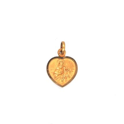 PENDENTIF en or jaune 18K. Dimensions : 2 x 1,5 cm