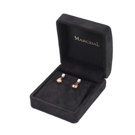 BOUCLES D'OREILLES pendantes en or rose 18K, chacu