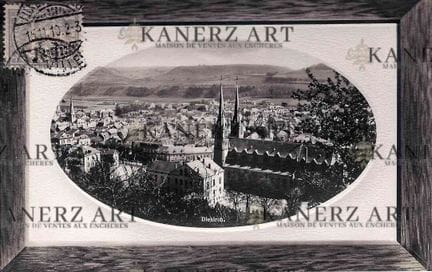 DIEKIRCH. Cartolina postale panoramica, P.C. Schor