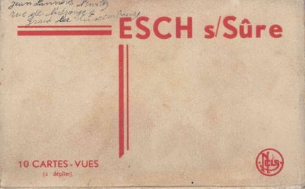 ESCH-SÛRE. Libretto pieghevole di cartoline di Esc