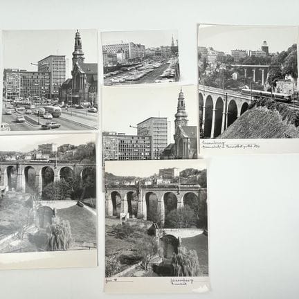 VDL. Réunion de 7 grandes photographies prises par