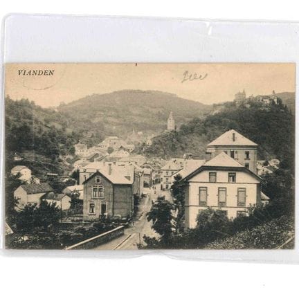 VIANDEN.  2 cartes de Vianden, 1905, l'Hotel Ensch
