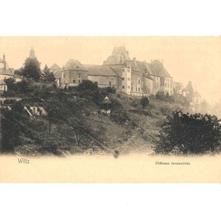 WILTZ.  Une carte postale du Château, par Nels sér