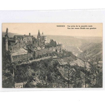 VIANDEN. 4 cartess des ruines de Vianden , dont un