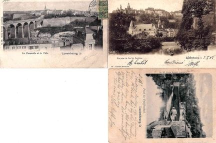 VDL. Riunione di 3 cartoline di Charles Bernhoeft: