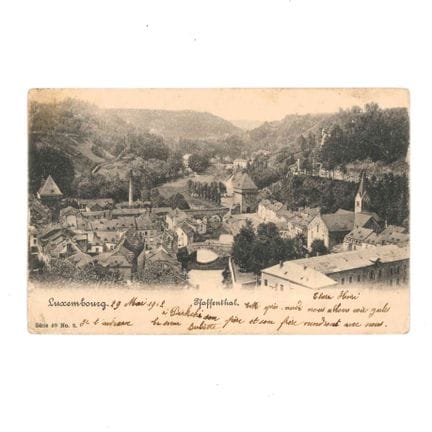 VDL. Cartolina postale del Pfaffenthal, in circola