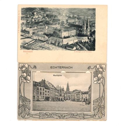 ECHTERNACH. 5 cartoline 
1. L'abbazia vista dall'a