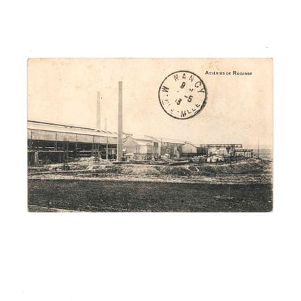 RODANGE. Carte postale des Aciéries de Rodange.
Éd
