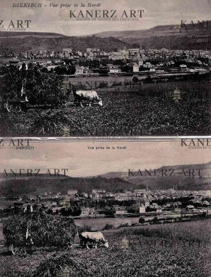DIEKIRCH. Riunione di cartoline:
1) Veduta dall'Ha