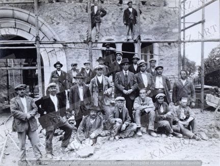 GASPERICH. Serie di 3 grandi fotografie incollate 