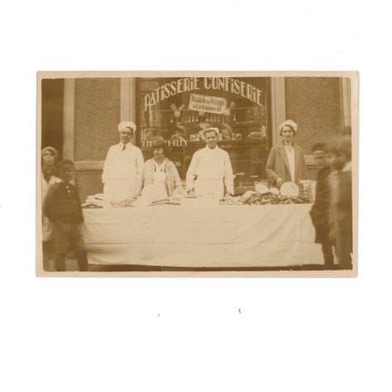PATISSERIE. Carte-photo de la patisserie-confiseri
